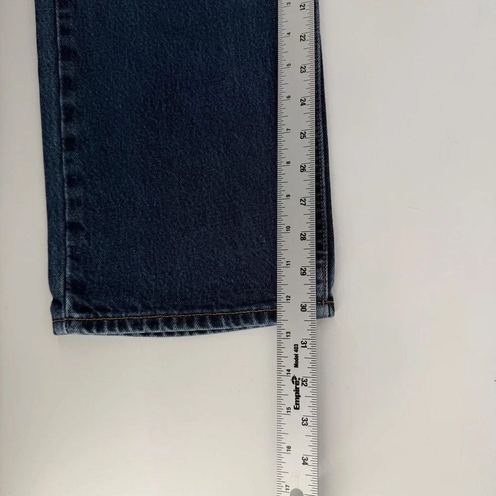 Levi's 505 Regular Fit Straight Leg Vintage 2000 Denim Jeans 34x30 Blue